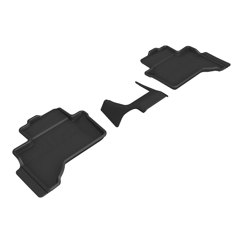 Lexus GX Floor Mats - Rear - 3D MAXpider - Kagu - Black - `24-`26